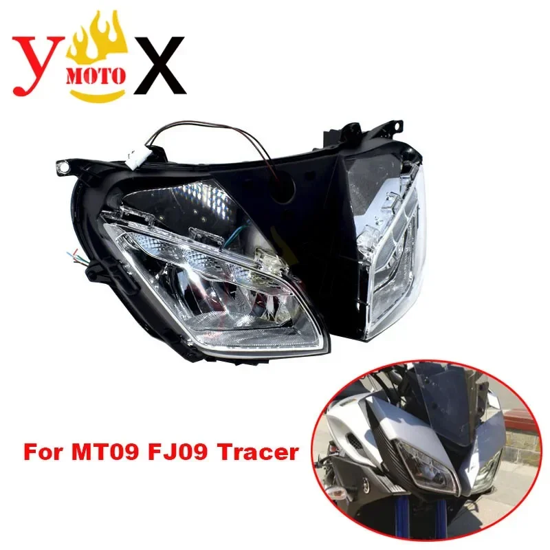 

MT-09 Motorcycle Front LED Headlight Headlamp Assembly Housing Case Cover For Yamaha MT09 FJ09 FJ-09 Tracer 2015-2017 2016