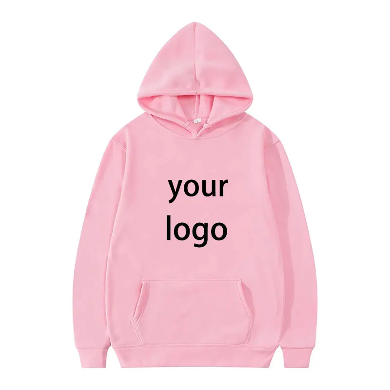 2024 Student Casual Custom Printed Text DIY Hoodie Customized Logo Personalized Hoody Custom Hoodies Text Logo Sweatshirt