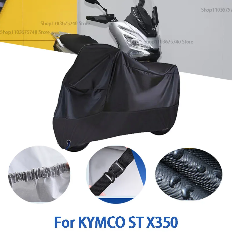 

Motorcycle Full Covers For KYMCO ST X350 Car Outdoors Sun Protection Dust No Ear Thickened Oxford Clothcover Accessories