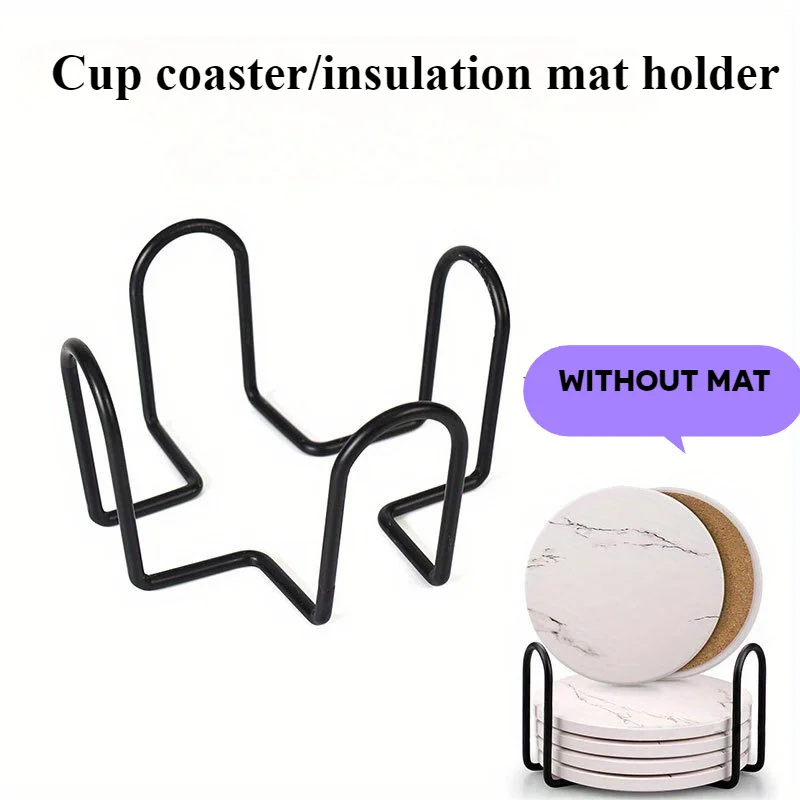 1Pc Coaster Holder Mat Storage Rack - Kitchen Table Mat for Tea Coffee Mug Placemat Organizer - Kitchen Accessories