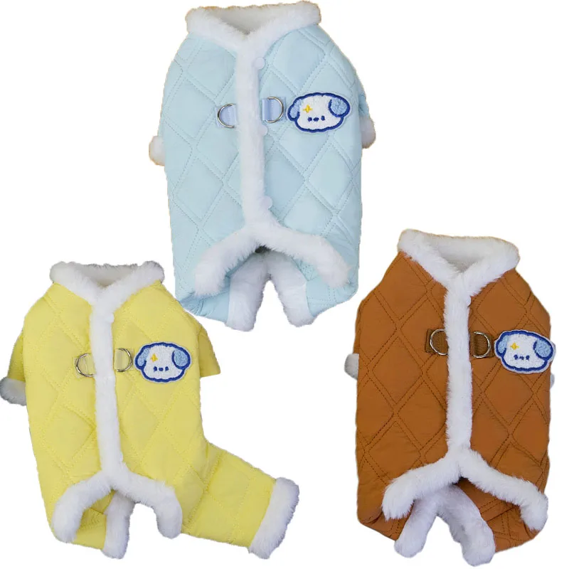 

Thicken Dog Clothes Winter Warm Clothing Costume Dog Jumpsuit Overalls Coat For Small Dogs Dachshund Yorks Puppy Ski-Suit Romper