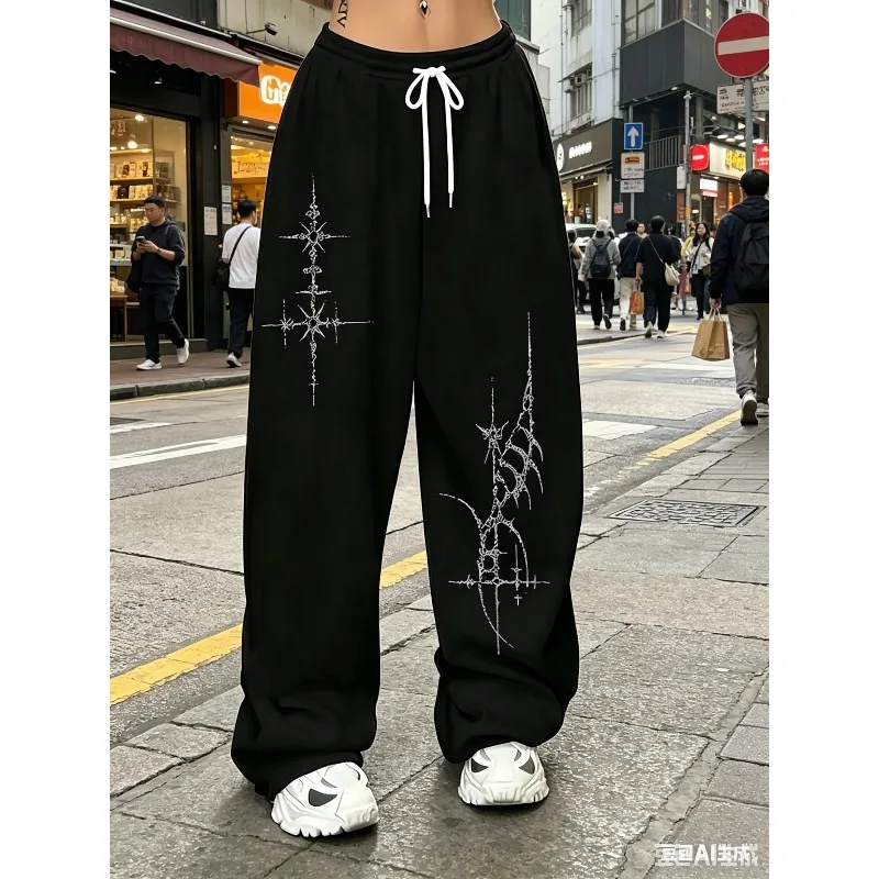 Women's New Street Dance Fashion Sports Pants Autumn and Winter New Neutral 3D Sports Casual Men's Sports Pants