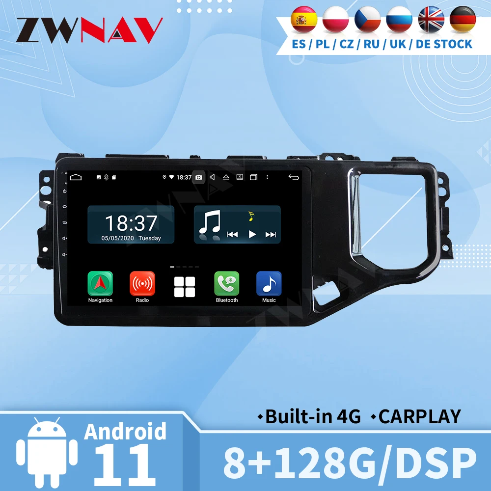 Carplay Radio Bluetooth For Chery Tiggo 4 2019 Receiver Automotive Multimedia Central 2 Din Android Auto Screen Stereo Head Unit