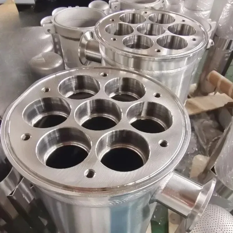 Stainless Steel 304 316L Ceramic Membrane Housing 1 5 7 9 Cores for Water Treatment