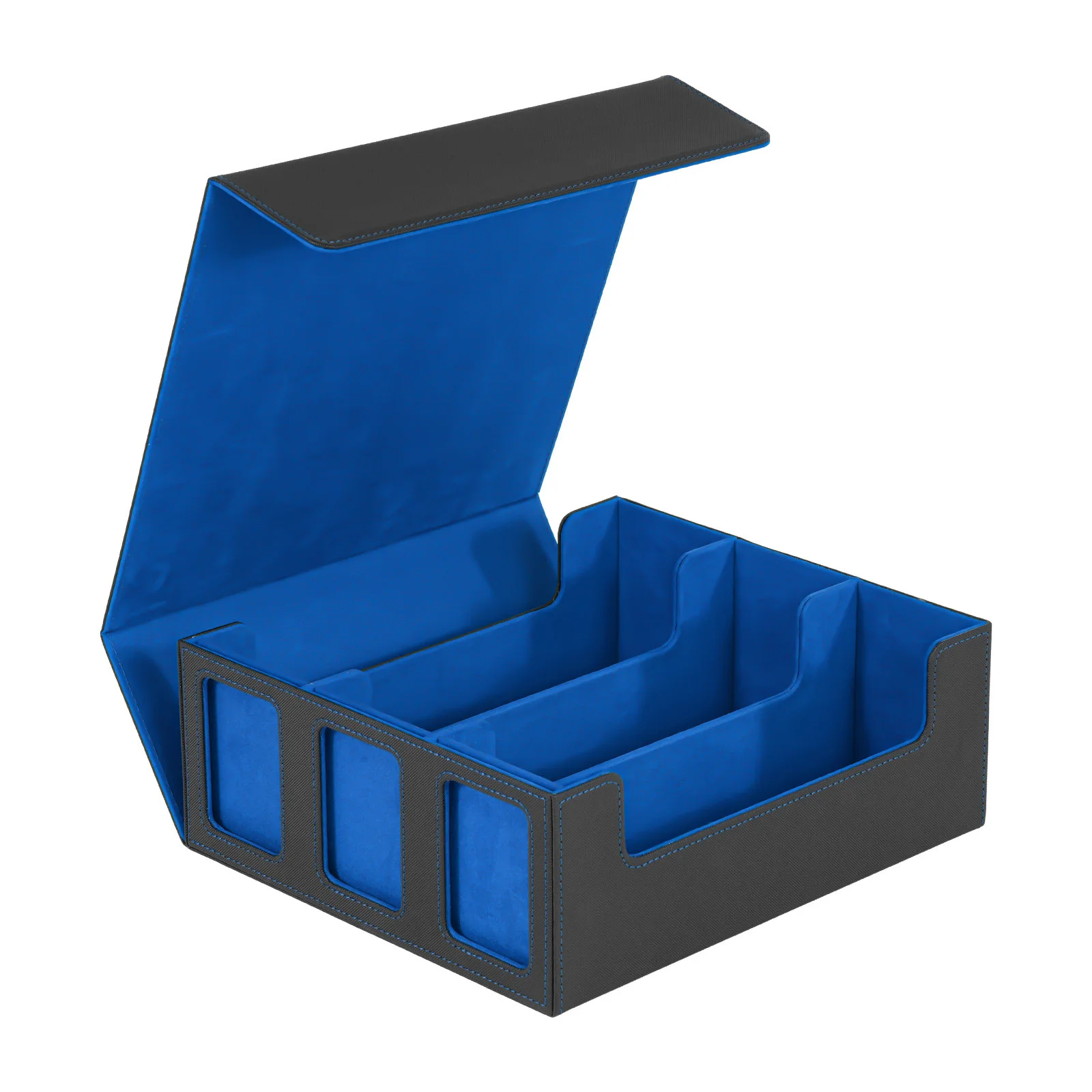 Boîte à cartes à fenêtre magnétique à trois rangées, boîte de rangement de cartes multifonction de grande capacité, jeu Pokémon King, offre spéciale