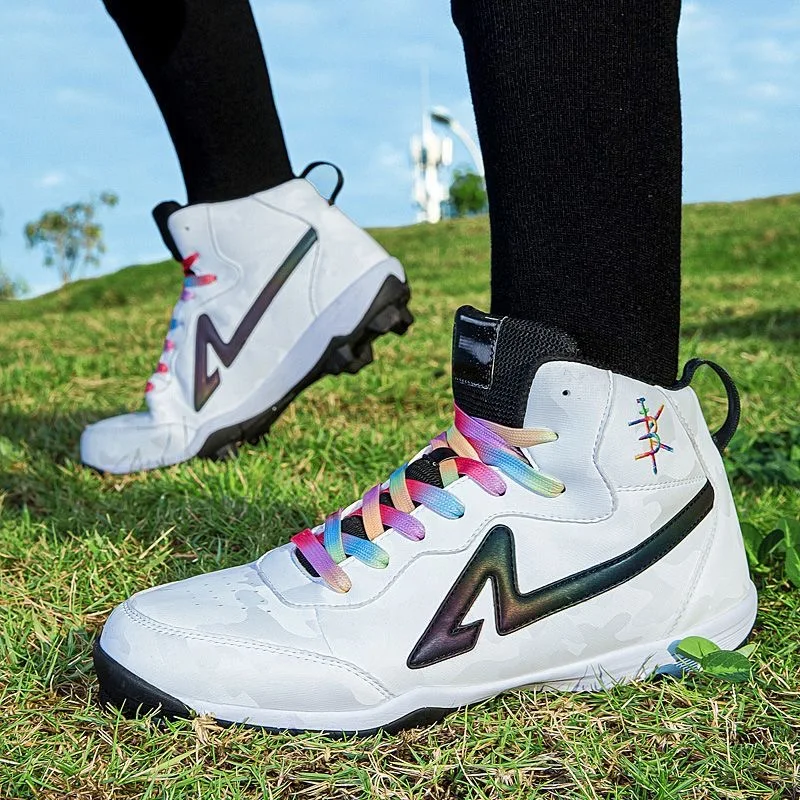 2026 New Baseball Shoe for Man High Top Indoor Court Shoe Mens Luxury Brand Gym Training Shoes Outdoor Lawn Baseball Shoes
