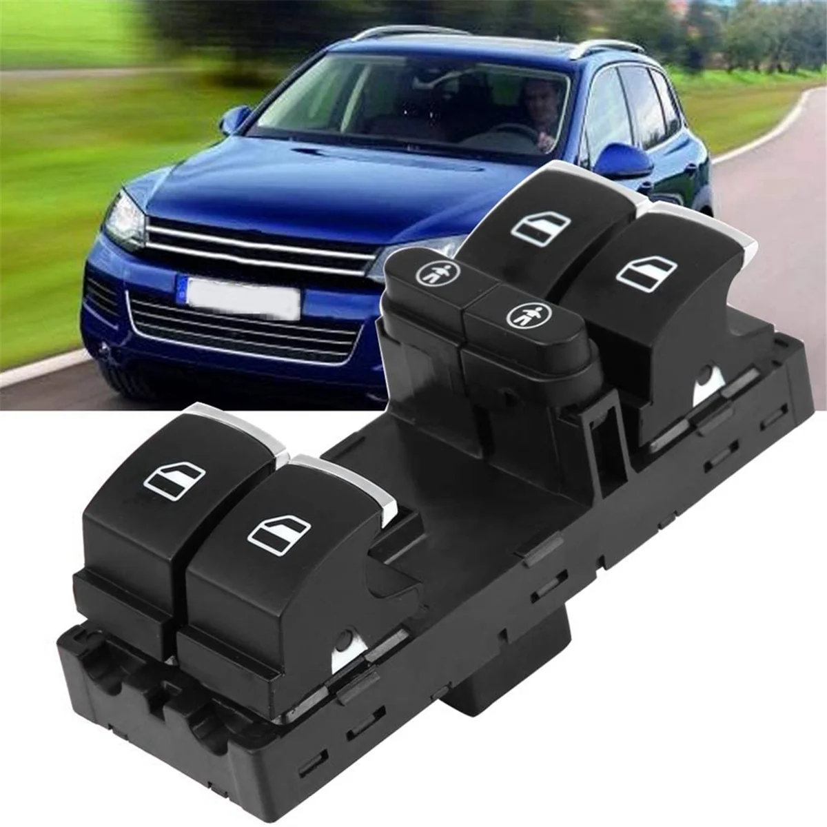 Car Front Driver Door Master Power Window Switch Button 7P6959857 for VW Touran Sharan 2011-2016 Touareg