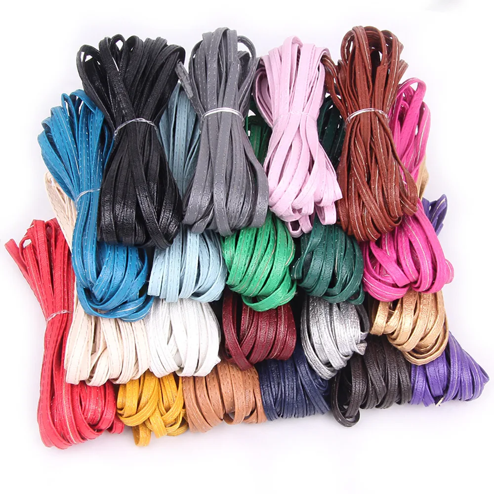 2 m, 5 mm breites, flaches PU-Lederband mit Litschi-Muster, Kunstlederstreifen, Band für DIY-Miniaturpuppen, Geldbörsen, Gürtel und Bastelarbeiten – Detail 3