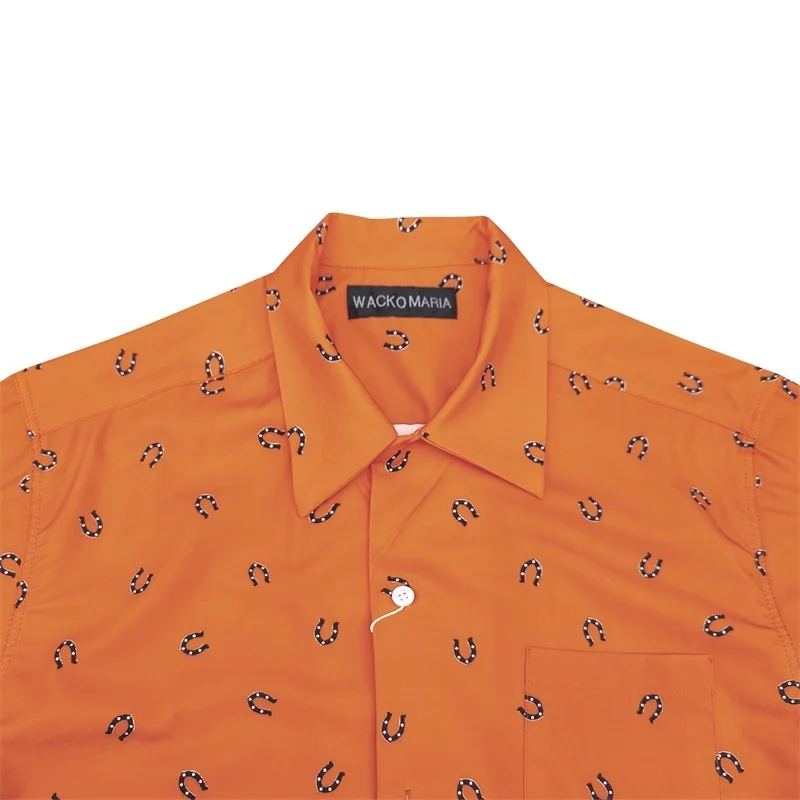 Trend Latest WACKO MARIA 25ss U Magnet Casual Holiday Loose Hawaiian Short Sleeve Shirt Men's Women's Fashion Clothing