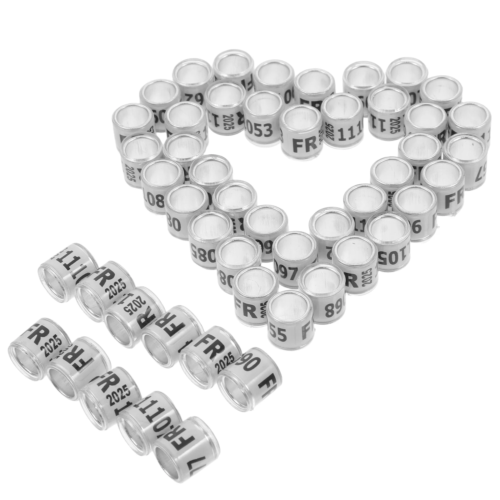 

50 pcs Pigeon Bands Anklet Chicken Foot Ring Aluminum Leg Bands Identification Tags Poultry Accessories