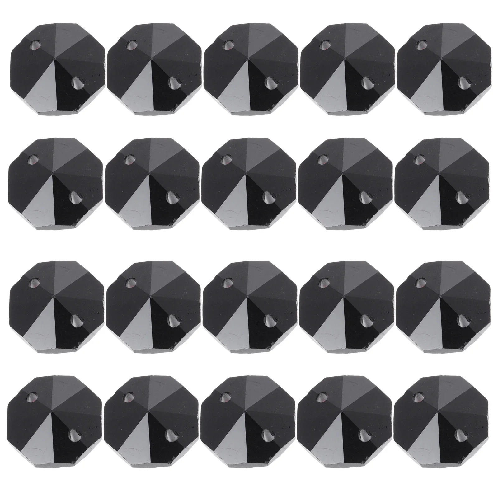 

40Pcs Glass Crystal Octagonal Loose Beads for DIY Bracelet Making Jewelry Beads and Multi-Purpose Craft Supplies