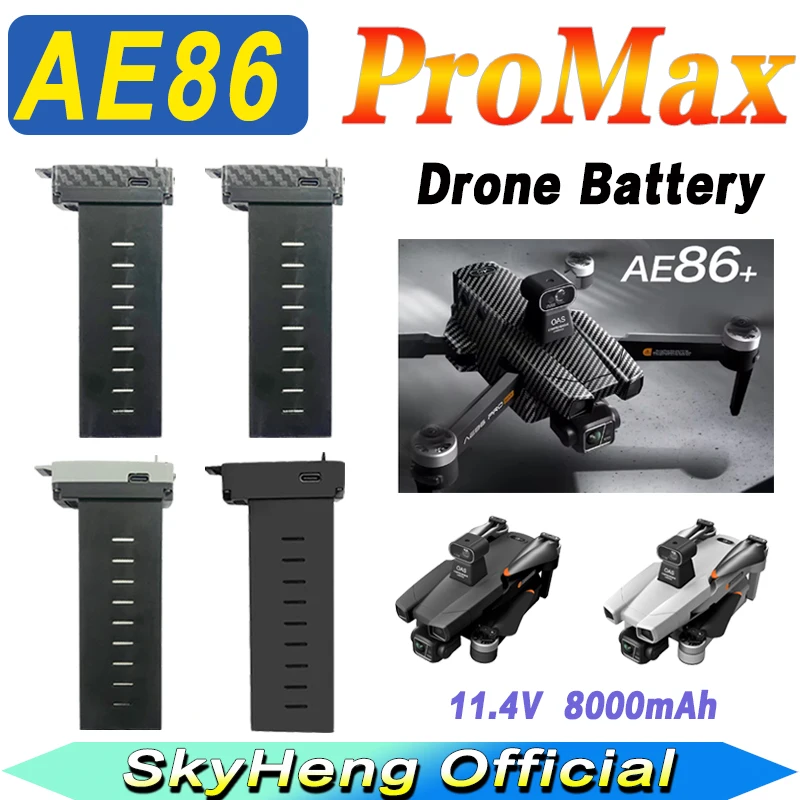 Original AE86 PROMAX 8K Professional Drone Battery 11.4V 8000Mah For AE86+ PRO MAX Plus Carbon Battery Spare Parts Accessory