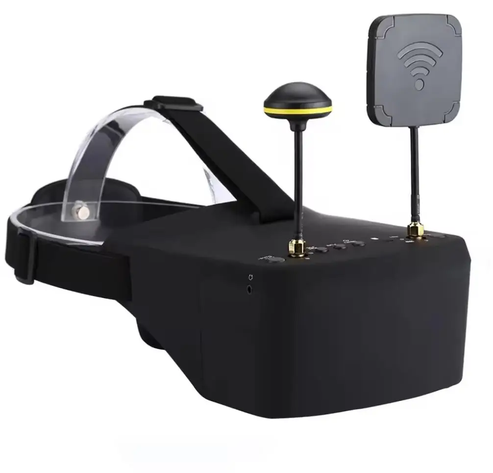 

5.8G 40CH FPV Goggles 5inch HD LCD 16:9 Display Ratio with DVR Headset Built-in Battery VR Glasses LS-800D For RC FPV Drone