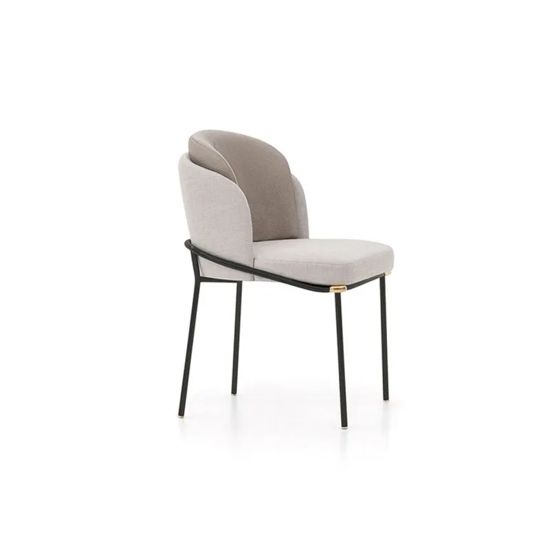 

Italian light luxury high-end dining chair simple home backrest hotel restaurant designer sales department negotiation