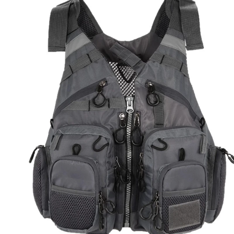 Fishing vest, fly fishing outdoor fishing vest, removable, adjustable fishing vests for men view 5