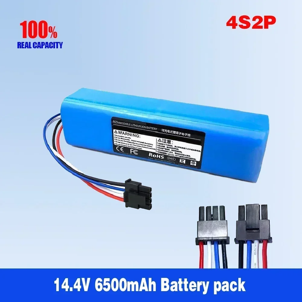 

Rechargeable Lithium Ion Robot Vacuum Cleaner PUCHIKAI 14.4V 6500mAh 18650 m26 4s2p Lithium Ion Battery Pro M9 Pro M8 Pro M7 R1