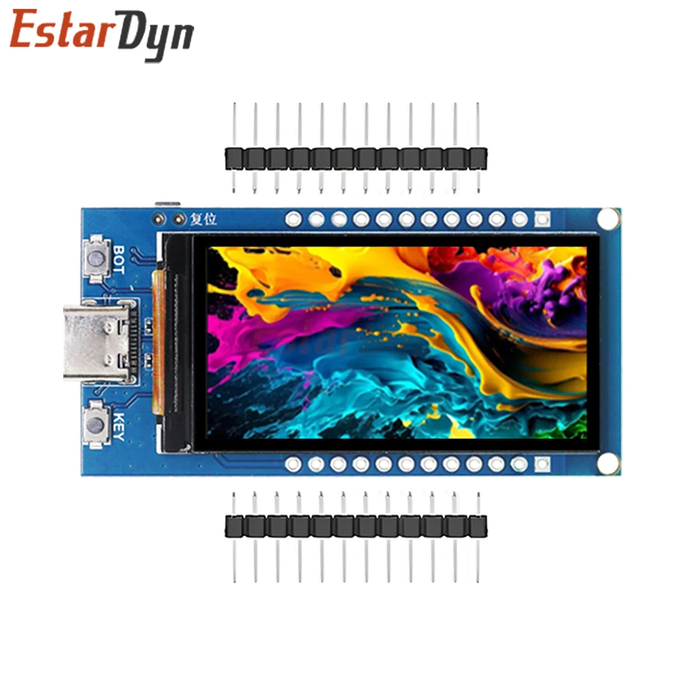 لوحة تطوير ESP32-S3 مع شاشة LCD 1.9 بوصة بدقة ST7789 170x320 واي فاي بلوتوث 5.0 لاردوينو #5