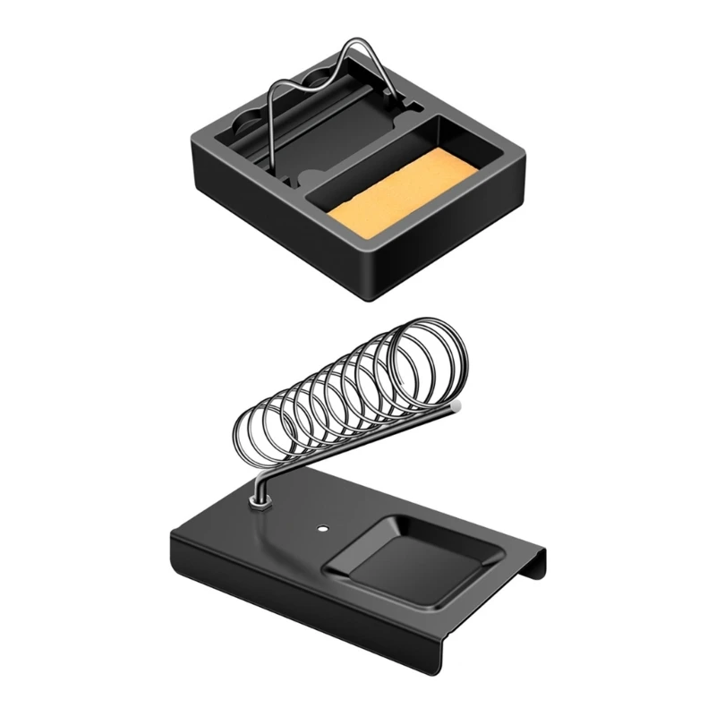 Soldering Iron Holder Soldering Iron Stand Spring Holders Support Solder with Cleaning Sponge for Electronics Repair Dropship