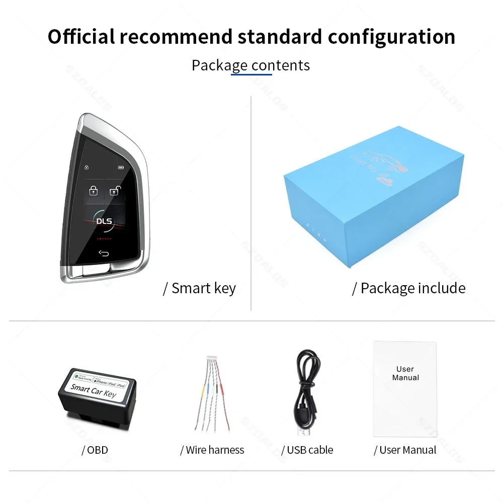 Vehicle Parts & Accessories LCD smart remote controller IPS touch screen high resolution display car key universal LCD car key