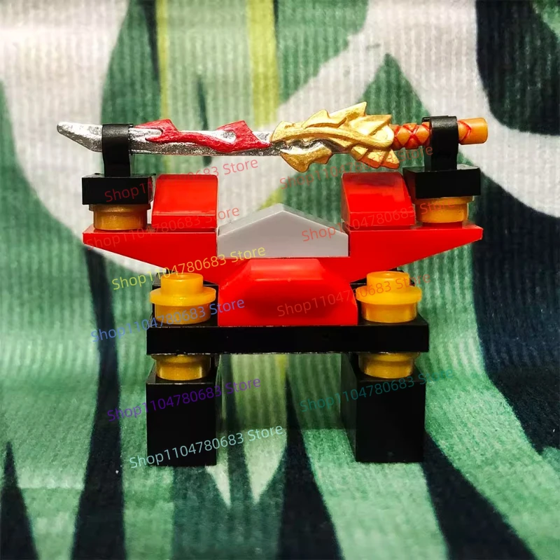 MOC 新しいビルディングブロック ミニドールアクセサリー ナイフ棚 おもちゃの装飾品 スプライシング ホリデーギフトコレクション