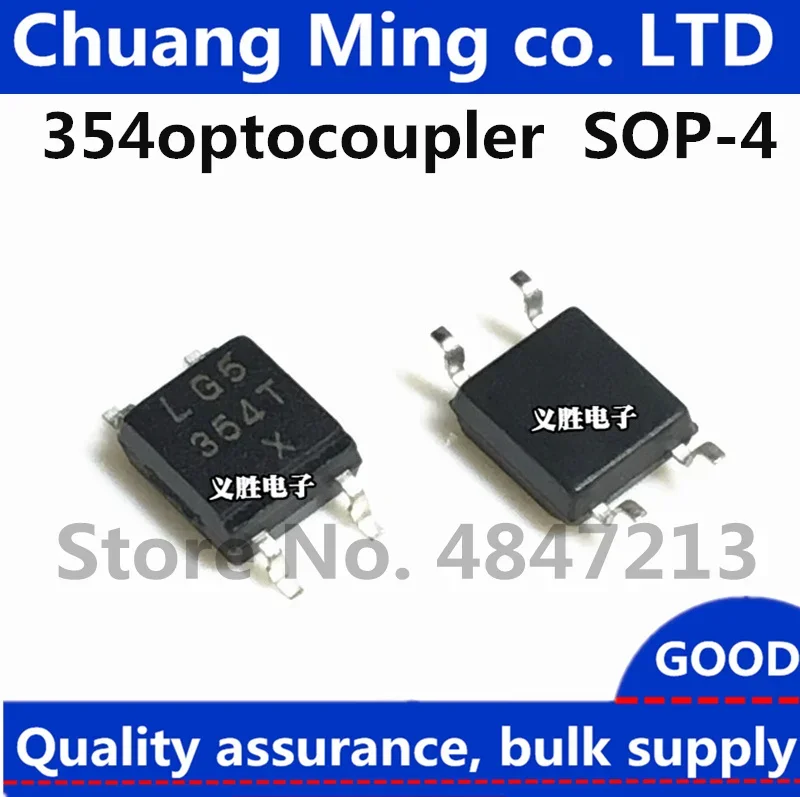 Free Shipping 1000pcs/lot PC354 KPC354NT LTV-354T LTV354 EL354 EL354N EL354N-C SOP-4 354