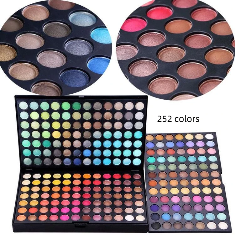 

Makeups 252 Colors Nude Eye Shadow Pearlescent Matte Glitter Eyeshadow Palette Long Lasting Make Up Eyeshadow Beauty Eye Pallete