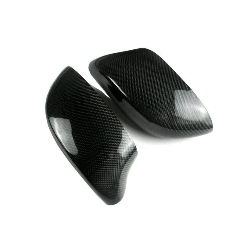 Real Carbon Fiber Side Rearview Mirror Cover Caps Add On Fit For BMW E85 Z4 2002-2008