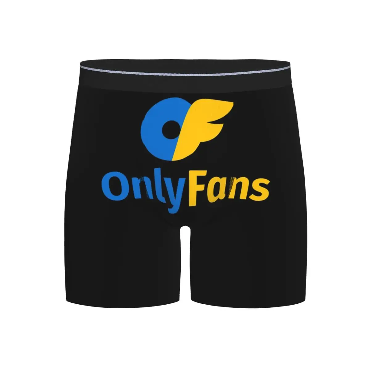 

Длинные трусы-боксеры, шорты Onlyfans, трусики с логотипом, мужское дышащее нижнее белье для Homme, мужской подарок бойфренду