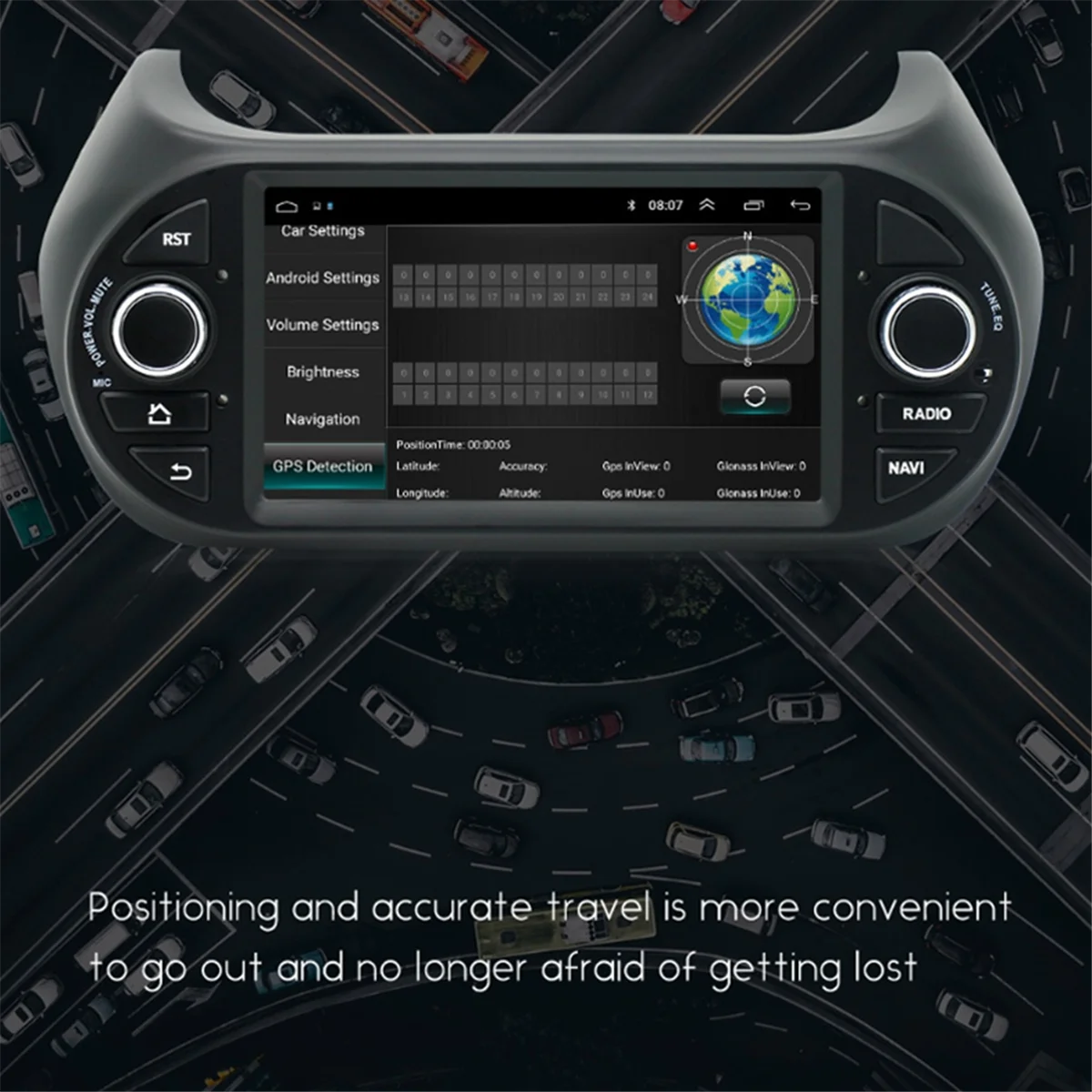 For Fiat Fiorino Citroen Nemo Peugeot Bipper GPS Carplay Android Car 4G Radio Car Multimedia Player 7 Inch, 1+32GB