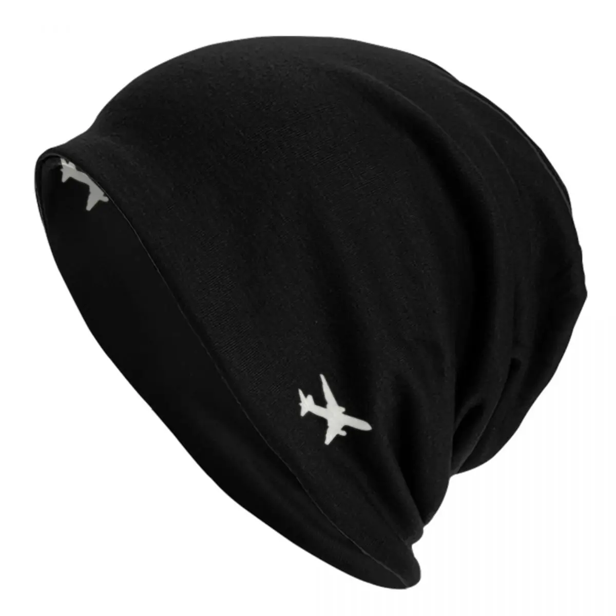 Custom Aeroplanes Flight Pilot Skullies Beanies Caps Streetwear Knit Hat Unisex Adult Airplane Aviation Aviator Bonnet Hats