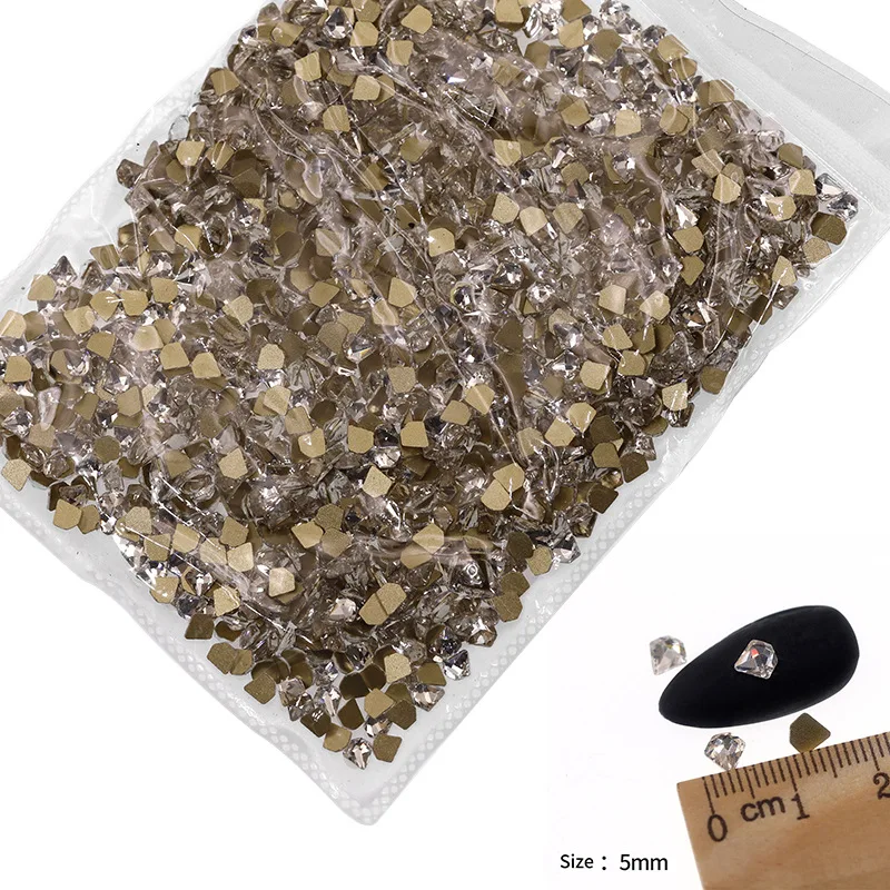 VDD P541-P580 Großhandel 1440 Stück Glas-Kristall-Strass mit flacher Rückseite, Glitzerstein in verschiedenen Formen für DIY-Bastelarbeiten, Nagelkunst und Dekoration – Detail 28