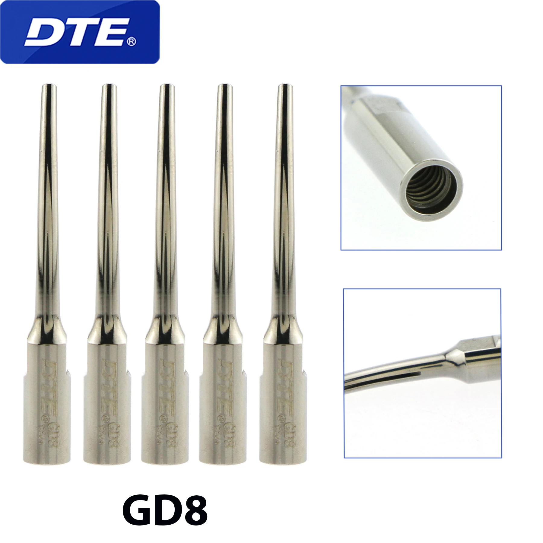 

DTE Dental Ultrasonic Scaler Tips GD8 Piezo Endo Root Canal for Satelec DTE