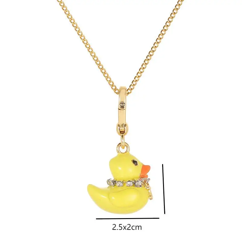 

1Pc Exquisite A Cute And Stylish Yellow Duck Pendant With Rhinestones,A Charm For Bag,Party Jewelry Decor Halloween Gifts