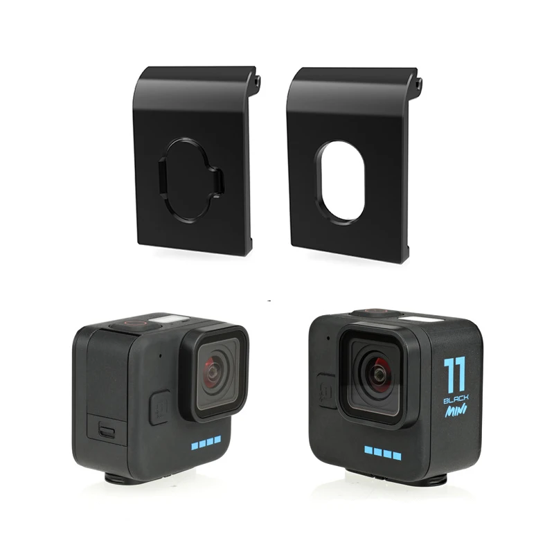 Battery Side Cover Aluminum alloy Removable Data cable Case Port For GoPro Hero 11 MIni Action Camera Accessories