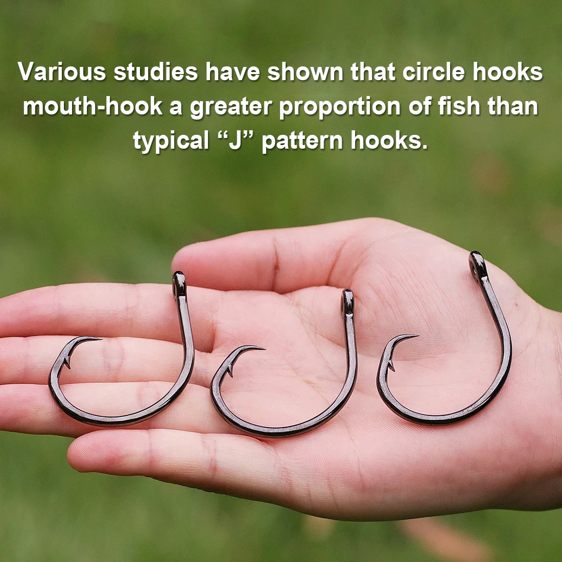 best circle fish hook size for small catfish 150PCS Hooks, Strong High Carbon Steel Fresh and Saltwater Fishing Hooks, Variety of Different Sizes Circle unobstructed barb and sharp tip Best Catfish Hooks - Wired2Fish