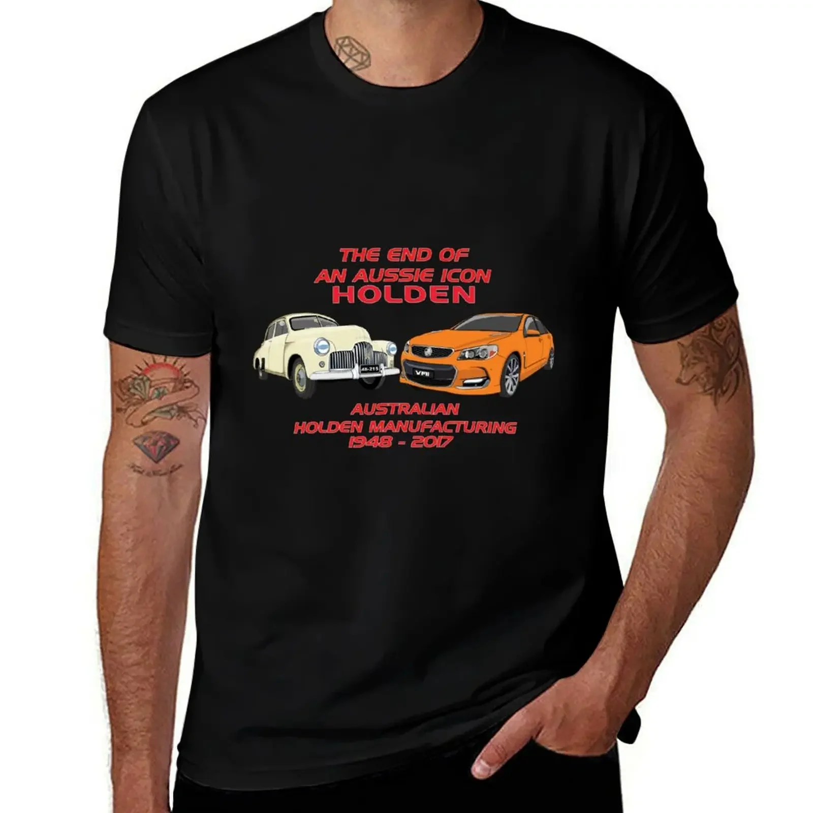 The End Of Australian Car Manufacturing T-Shirt Blouse vintage graphic tee Man t-shirt plus size men clothing