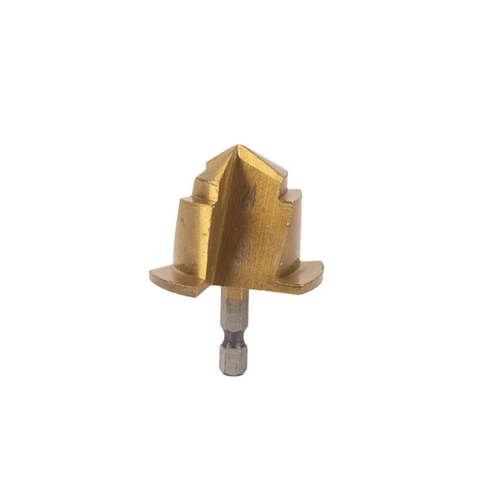 Set di punte da trapano per sollevamento PPR da 6,35 mm Kit di punte da trapano a gradini con codolo esagonale Strumento di collegamento per tubi dell'acqua Punte da trapano per alesatura Utensili elettrici