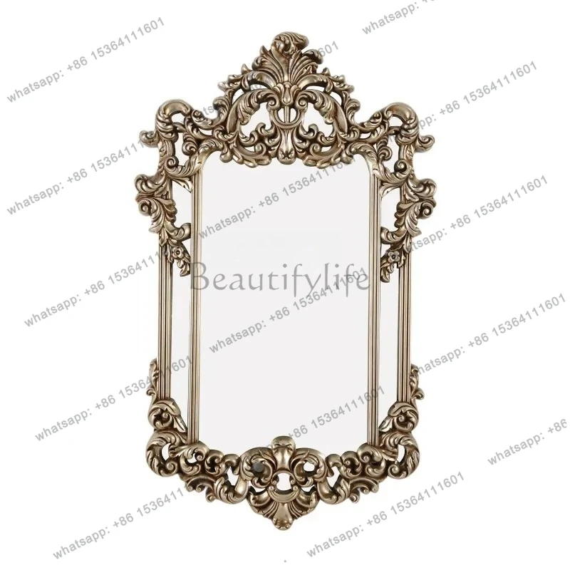 

Wall mounted high definition acrylic home soft toilet wall mounted folding cosmetic mirror bathroom mirror wall type
