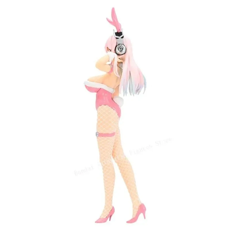 100% Original FuRyu BiCute Bunnies Super Sonico Pink Bunny Ver. Anime Collectible Figures Desktop Home Decor Collection In Stock view 3