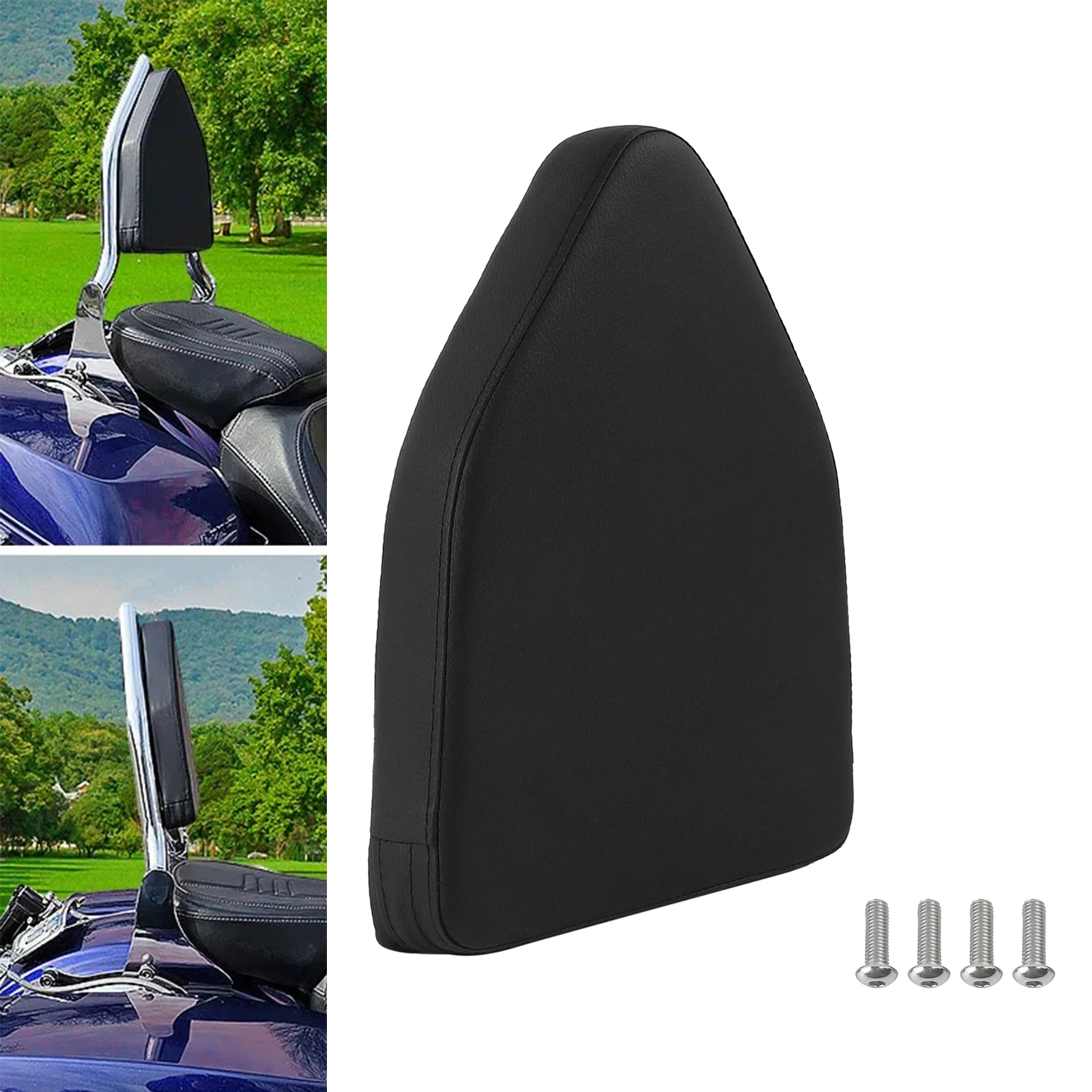 

Универсальная подушка для мотоцикла Sissy Bar, съемная подушка для спинки пассажира для Harley Chopper Touring Honda Suzuki