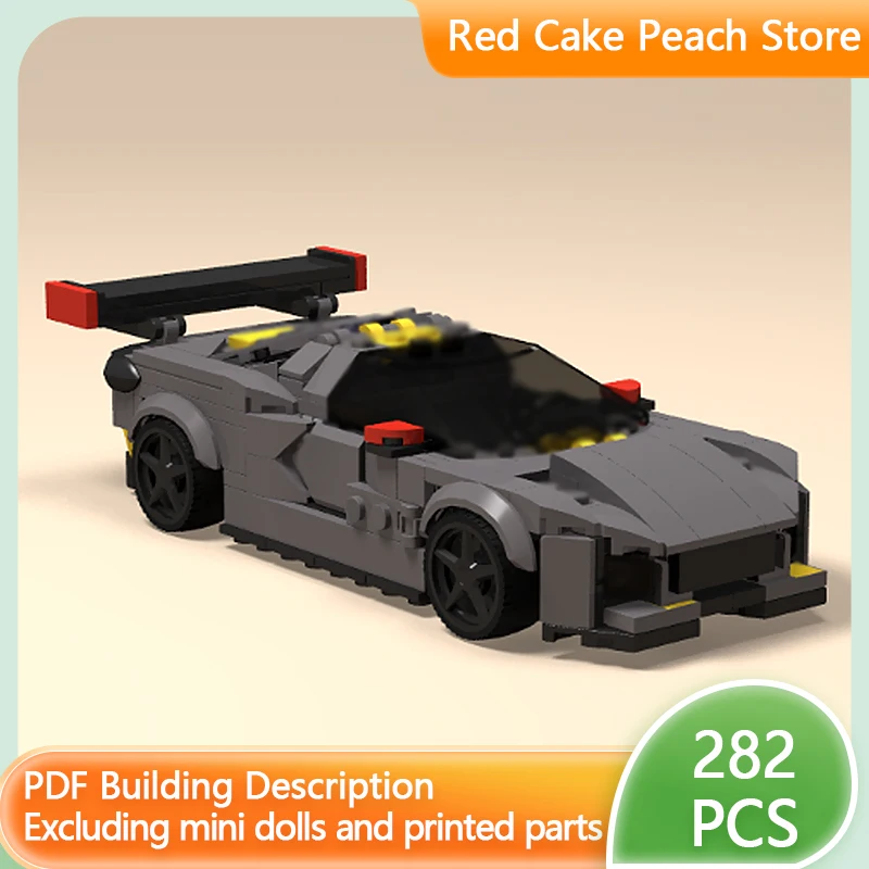 

Модель городской автомобиль MOC, строительные кирпичи C8.R, гоночный автомобиль на выносливость, модульная технология, детские праздничные подарки, сборка игрушек, костюм