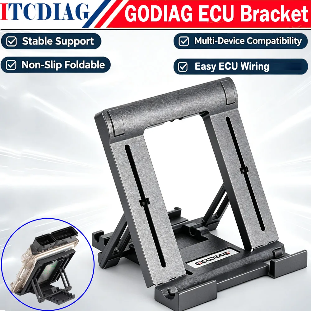 GODIAG Universal ECU Bracket for Easy ECU Wiring Support ECU Bench Cable ECU Mounting Holder ECU Stand Bench Fixing Tool