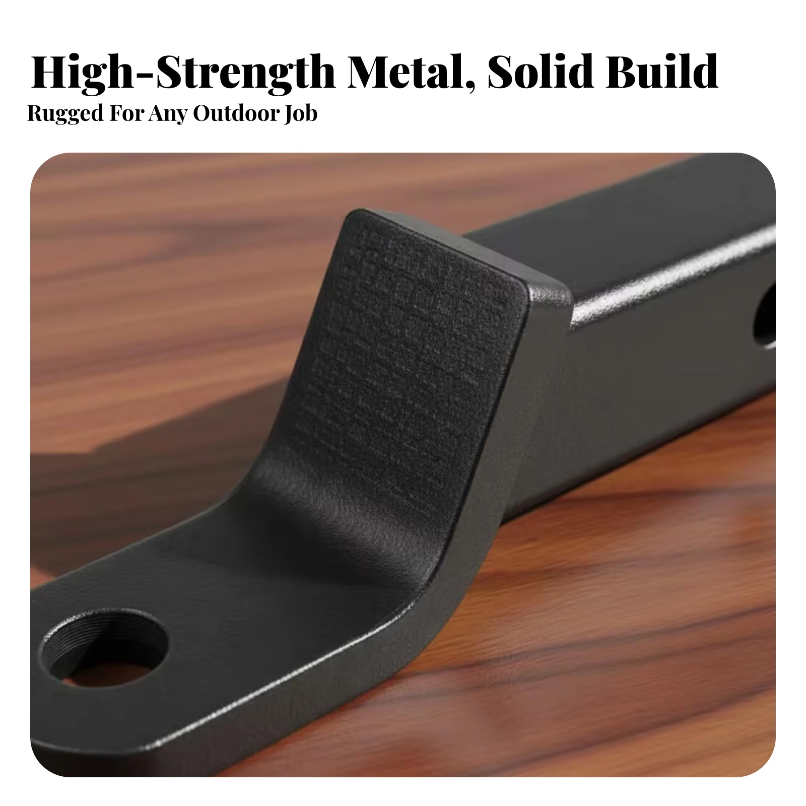 Metal Vehicle Accessory Extra Bumper Clearance Angled Hitch Adapter Square Receiver Hitch Adapter Welded Receiver Extension