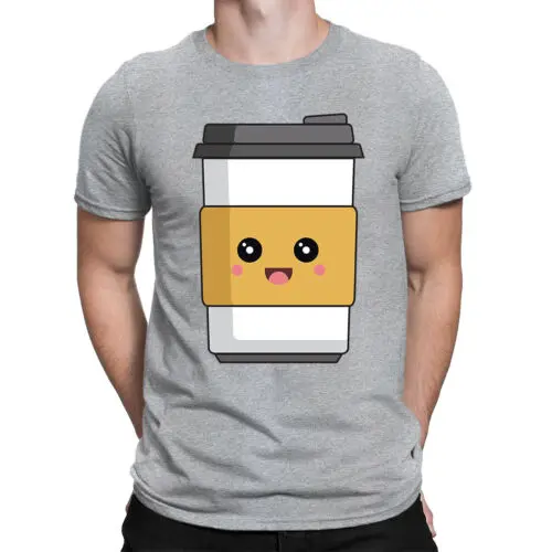 Coffee Glass Emoticon Caffeine Addicters Gift Funny Mens Womens T-Shirts 4#TA-31