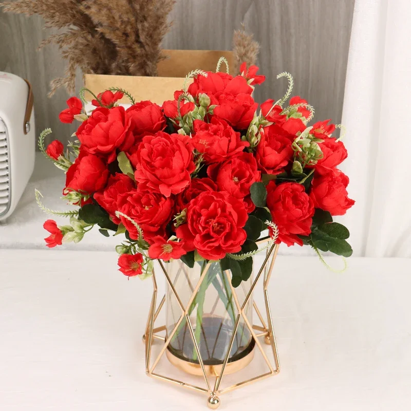 30Cm Pink Silk Peon…