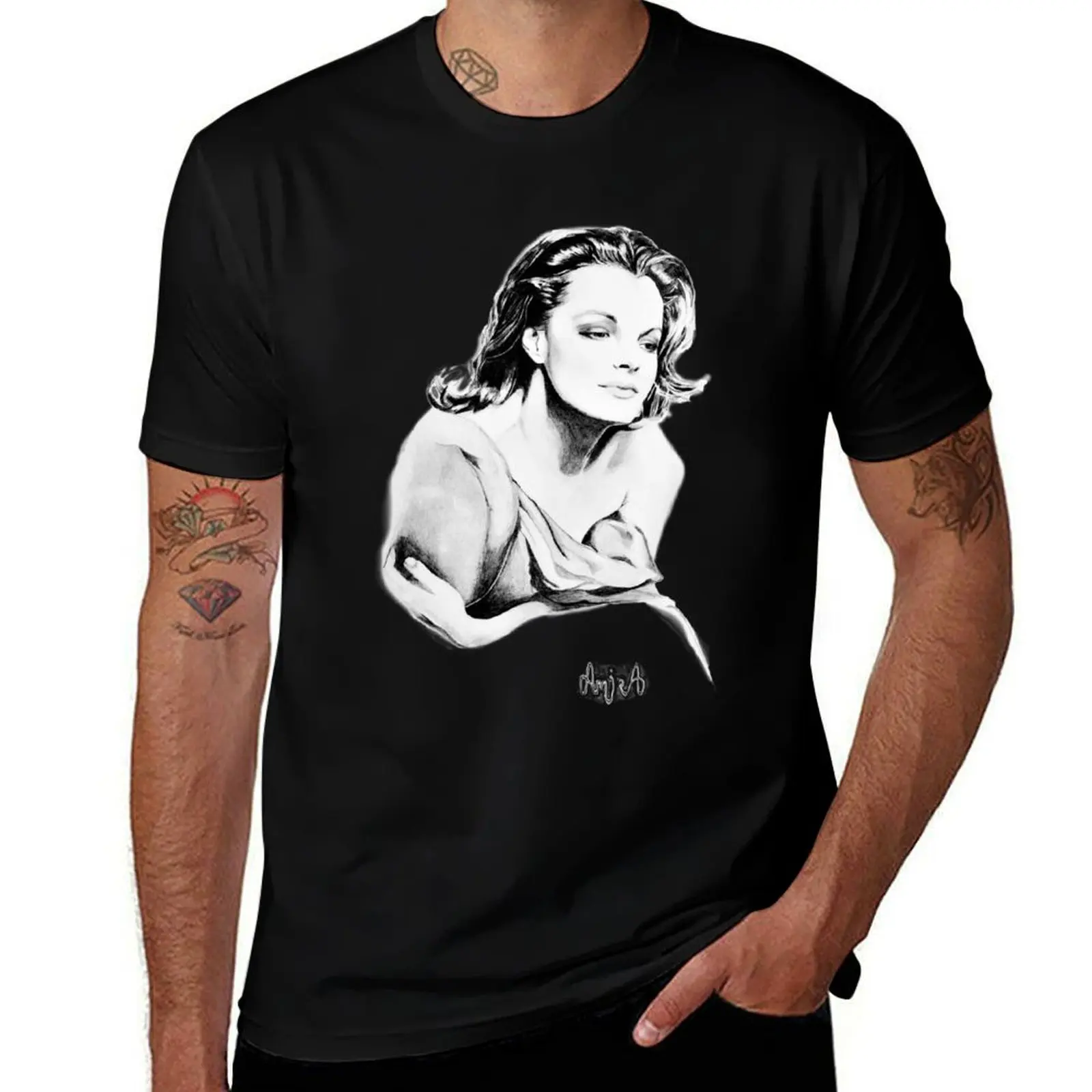 Romy Schneider T-Shirt Work Duty Casual T-Shirt