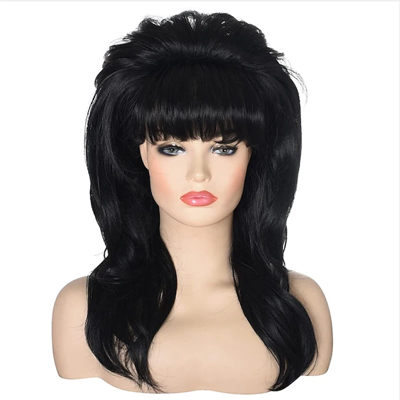 HAIRJOY 80s Women Peggy Bundy Beehive Wig Long Wavy Synthetic Hair Wigs for Married Housewife Vintage Costume Cosplay Halloween