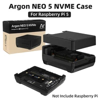 Argon NEO 5 M.2 NVME PCIE carcasa para Raspberry Pi 5 con enfriador activo incorporado ventilador PWM arranque RPI 5 por SSD para Pi5
