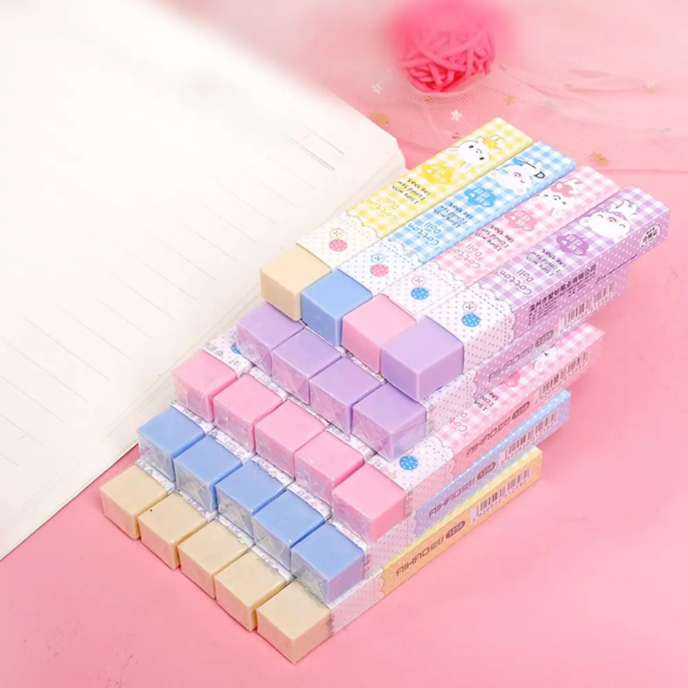 1PC Long Strip Eraser Creative Stationery Eraser For Kids Novelty Kawaii Eraser Writing Drawing Erasers School Office Supplies