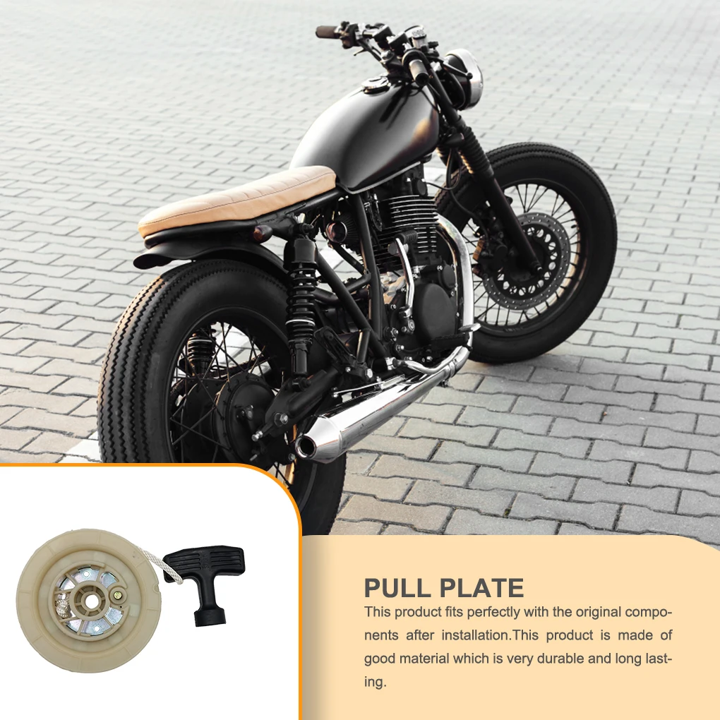 Starter Pull Assembly Top Stroke Engine Accessory Part Black Small Plate Replace Handle Generator Tool Start Assemble